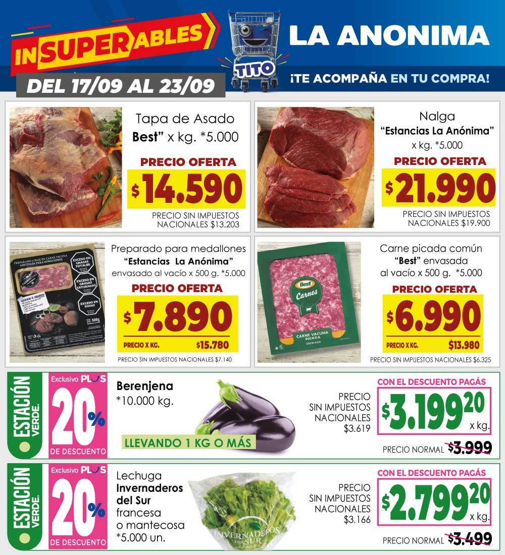 La Anonima 17 al 23-09